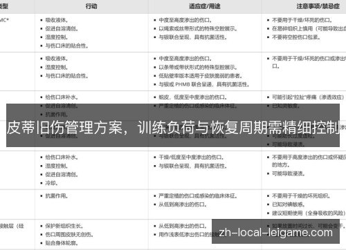 皮蒂旧伤管理方案，训练负荷与恢复周期需精细控制